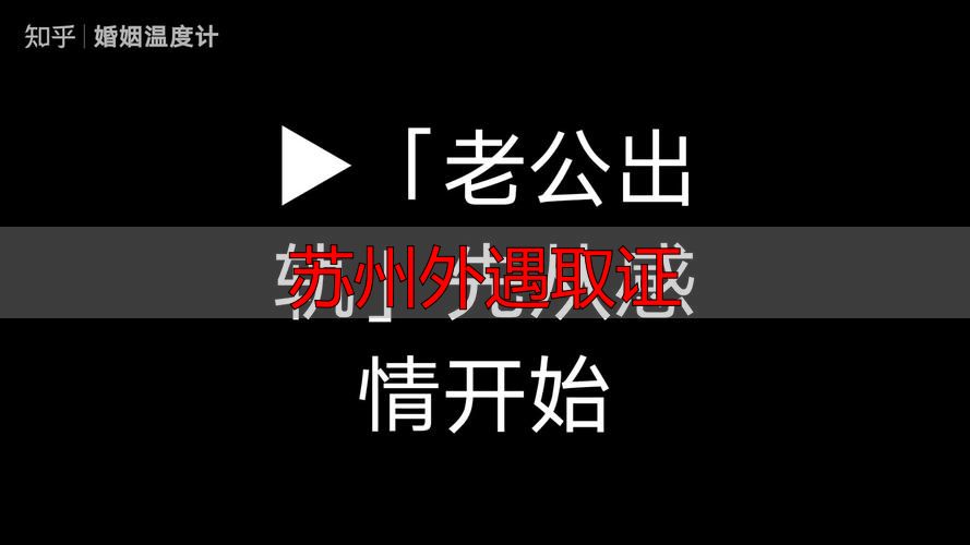 苏州外遇取证