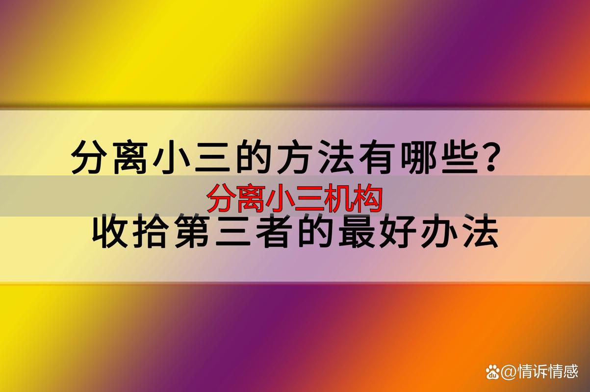 分离小三机构